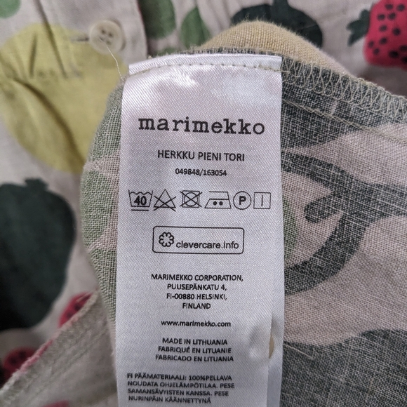 MARIMEKKO Herkku Pieni Tori Linen Dress Size 38 - Picture 12 of 15